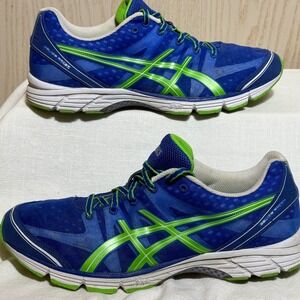 ASICS GEL-DS Racer T216N Men's 11 Blue Green Lightweight Running Shoes Marathon‎